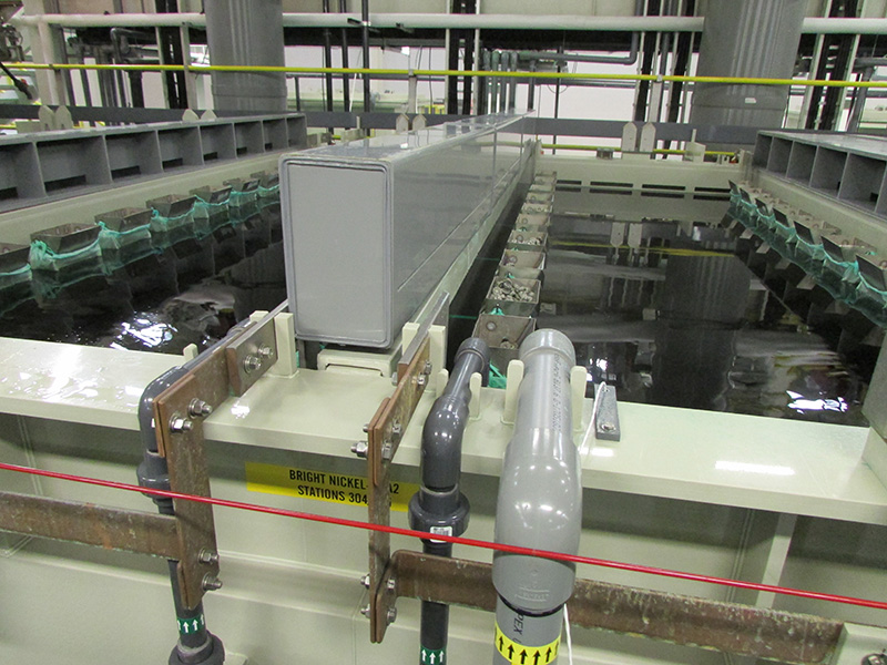 18 hoist Plating on Plastic POP automatic plating line